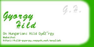 gyorgy hild business card